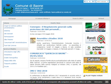 Tablet Screenshot of comune.baone.pd.it